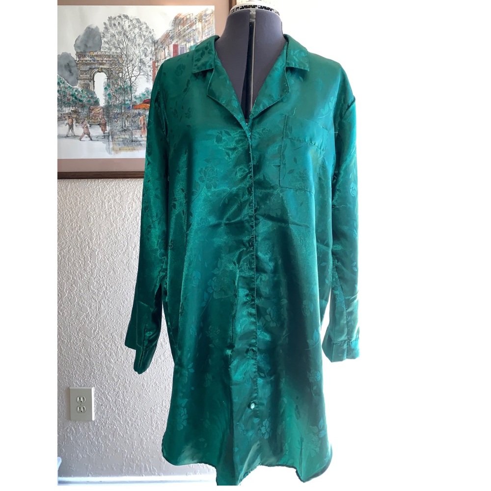 NIGHT GOWN - Emerald Green